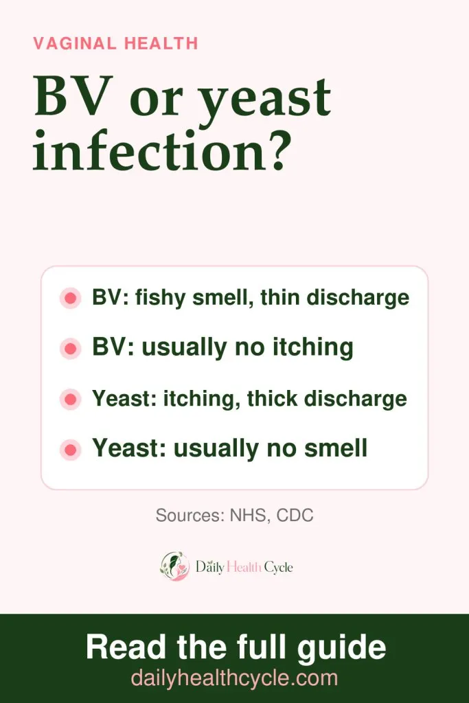 BV or yeast infection: how to tell the difference