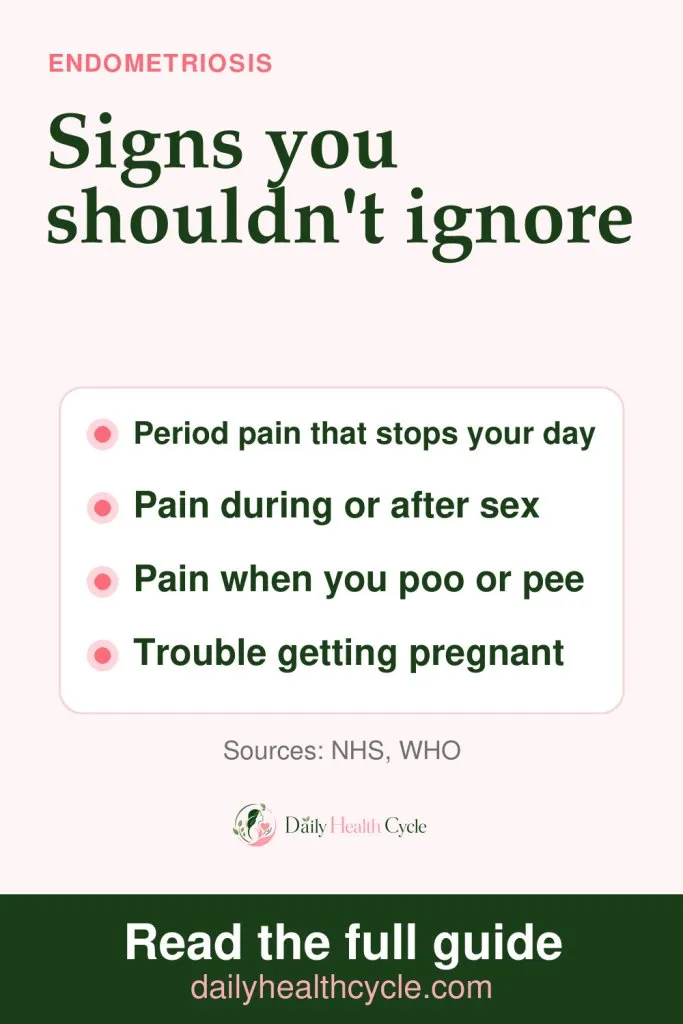Endometriosis signs you should not ignore